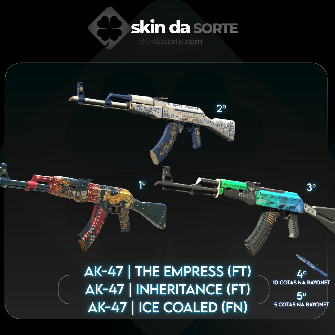 070826 - TRINCA DE AKs! (The Empress | Inheritance | Ice Coaled) + COTAS NA BAYONET